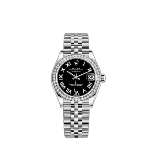 [278384rbr-0002] Datejust 31 Stainless Steel Diamond / Jubilee / Black - Roman