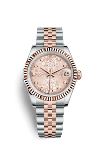 [178271-0012] Datejust 31 Rolesor Everose Fluted / Jubilee / Pink Computer