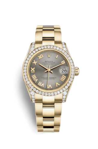 [178158-0081] Datejust 31 Yellow Gold Diamond / Oyster / Steel Roman