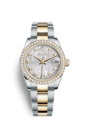 [178383-0022] Datejust 31 Rolesor Yellow Diamond / Oyster / Silver Computer