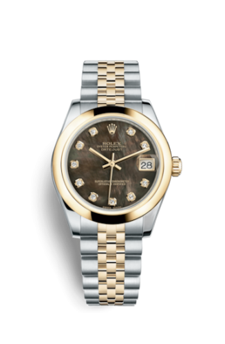 [178243-0070] Datejust 31 Rolesor Yellow Domed / Jubilee / Black MOP