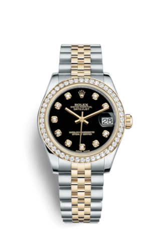 [178383-0034] Datejust 31 Rolesor Yellow Diamond / Jubilee / Black Diamond