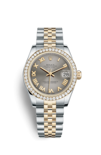 [178383-0040] Datejust 31 Rolesor Yellow Diamond / Jubilee / Steel Roman