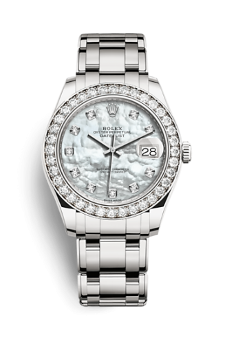 [86289-0001] Datejust Pearlmaster 39 White Gold Diamond / MOP Diamond