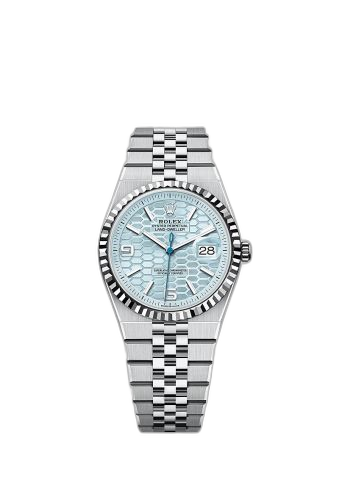 [127236-0001] Land-Dweller 36 Platinum / Ice Blue / Flat Jubilee