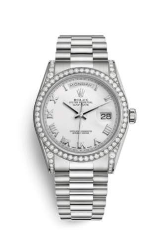 [118389-0098] Day-Date 36 White Gold Diamonds / President / White Roman