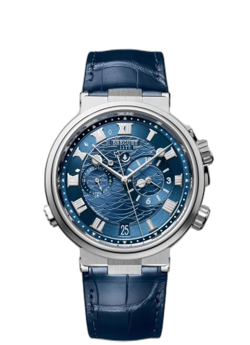 [5547BB/Y2/9ZU] Marine Alarme Musicale White Gold / Blue / Alligator