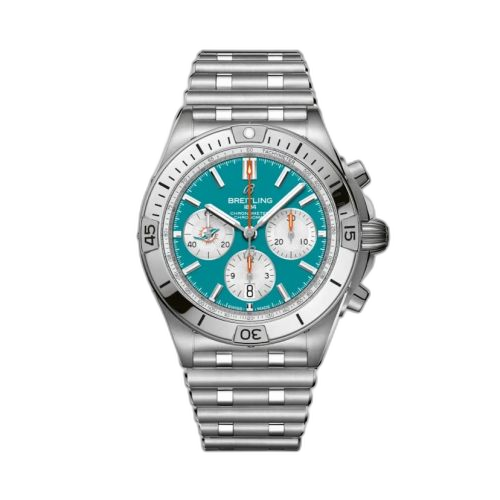[AB01342B1L2A1] Chronomat B01 42 NFL Miami Dolphins