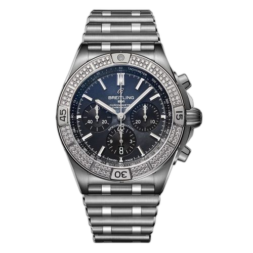 [AB01349A1B1A1] Chronomat B01 42 Stainless Steel / Diamondworks / Black MOP / Japan