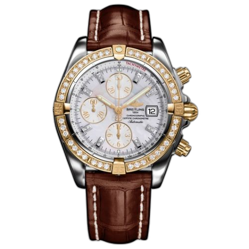 [C1335611/A647] Chronomat Evolution Stainless Steel / Yellow Gold - Diamond / MOP