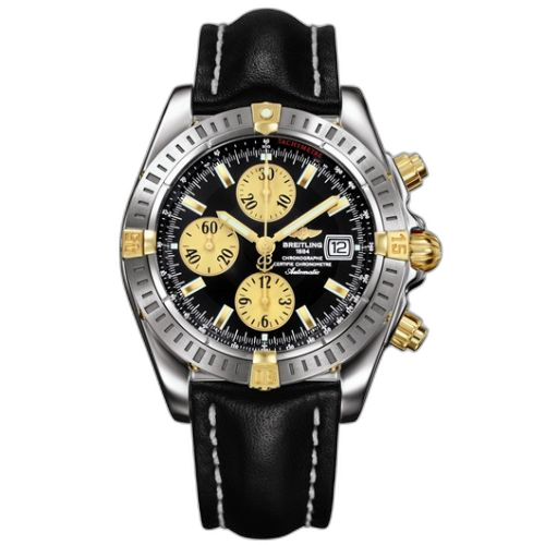 [B1335611/B720] Chronomat Evolution Stainless Steel / Yellow Gold / Black