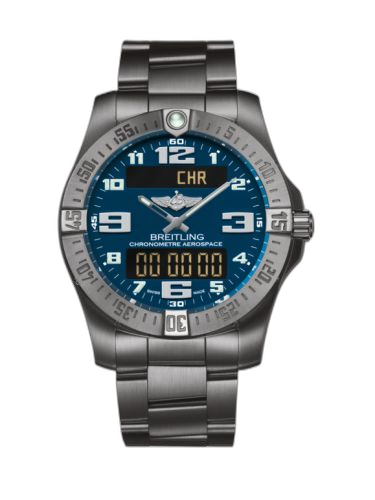[E79363101C1E1 (aka: E7936310.C869.152E)] Aerospace Evo Titanium / Blue / Bracelet