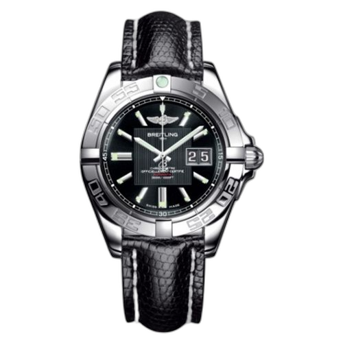 [A49350L2.BA07.145Z] Galactic 41 Stainless Steel / Trophy Black / Teju