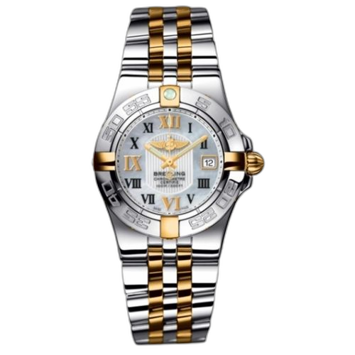 [B71340L2.A688.368D] Galactic 30 Two Tone MOP / Roman / Two Tone Bracelet