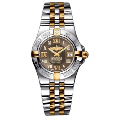 [B71340L2.Q562.368D] Galactic 30 Two Tone Amber / Roman / Two Tone Bracelet