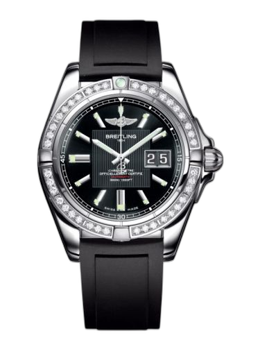 [A49350LA.BA07.132S] Galactic 41 Stainless Steel / Diamond / Trophy Black / Rubber