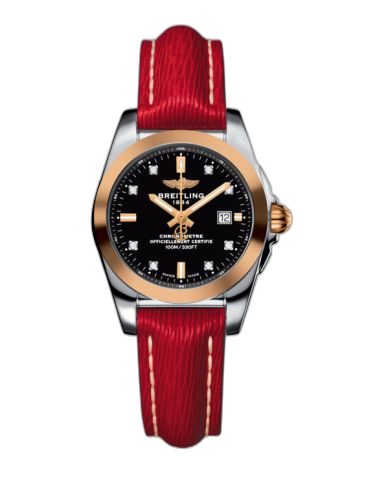 [C7234812/BE86/273X/A12BA.1] Galactic 29 Stainless Steel / Rose Gold / Trophy Black Diamond / Sahara