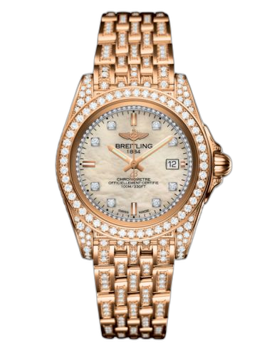 [H7133063.A804.792T] Galactic 32 Sleek Edition Rose Gold / Diamondworks / Pearl Diamond / Bracelet