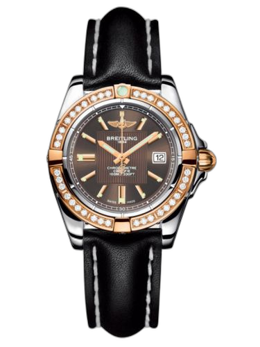 [C71356LA.Q581.408X] Galactic 32 Stainless Steel / Rose Gold / Diamond / Solar Bronze / Calf