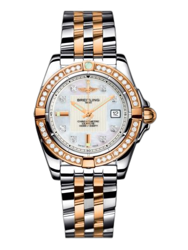 [C71356LA.A712.367C] Galactic 32 Stainless Steel / Rose Gold / Diamond / Pearl Diamond / Bracelet