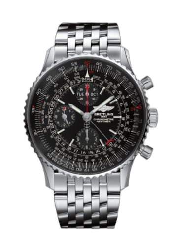 [A2135024.BE62.443A] Navitimer 1884 Stainless Steel / Black / Bracelet