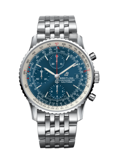 [A13324121C1A1 (aka: A1332412.CA02.451A)] Navitimer 1 Chronograph 41 Stainless Steel / Blue / Bracelet