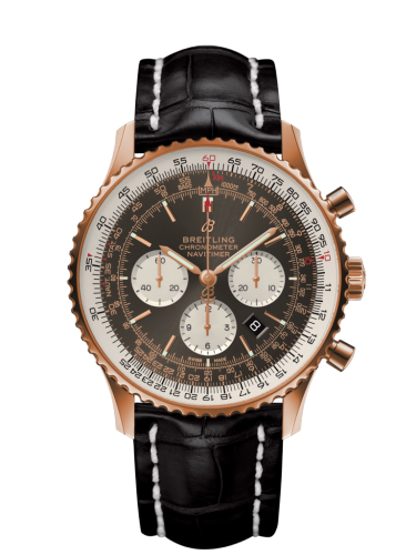 [RB0127121F1P1 (aka: RB012712.F583.760P)] Navitimer 1 B01 Chronograph 46 Red Gold / Anthracite / Croco / Pin