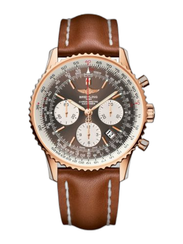 [RB012012.Q606.433X] Navitimer 01 43 Red Gold / Bronze / Calf