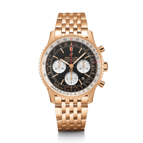 [RB0121211B1R1] Navitimer 1 B01 Chronograph 43 Red Gold / Black / Bracelet