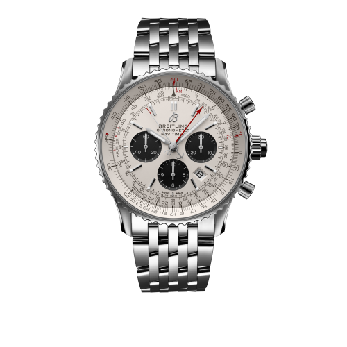 [AB0310211G1A1] Navitimer Rattrapante Stainless Steel / Silver / Bracelet