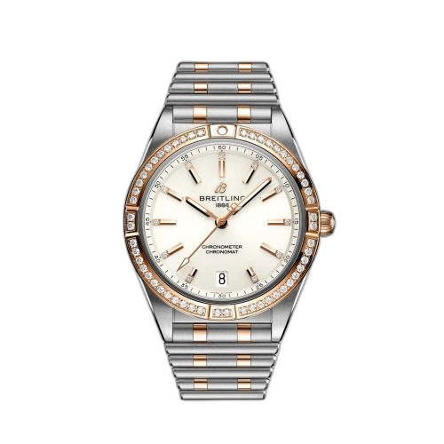 [U10380591A1U1] Chronomat Automatic 36 Stainless Steel / Red Gold - Diamond / White / Rouleaux