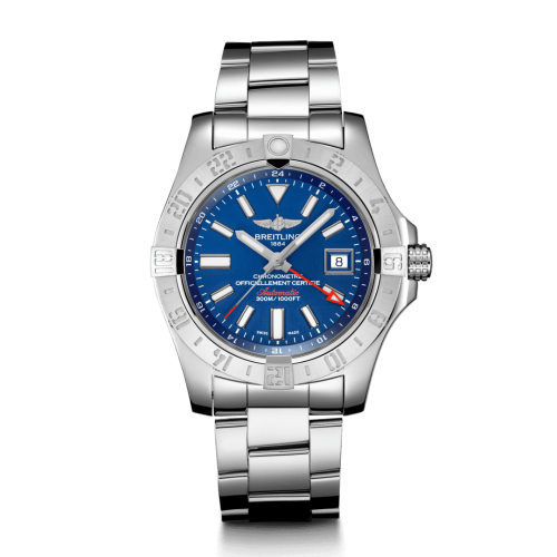 [A32390111C1A1 (aka: A3239011/C872/170A)] Avenger II GMT Stainless Steel / Mariner Blue / Bracelet