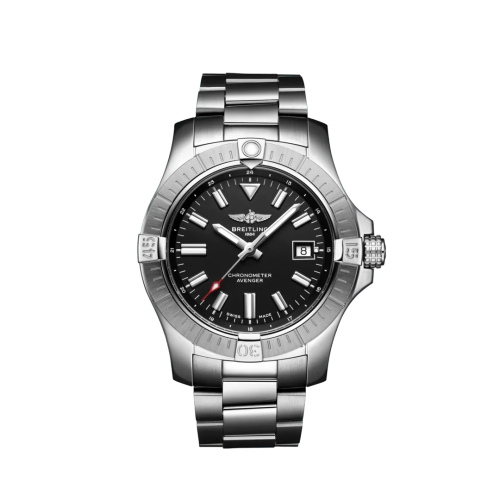 [A17318101B1A1] Avenger Automatic 43 Stainless Steel / Black / Bracelet