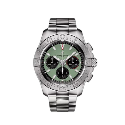 [AB0147101L1A1] Avenger B01 Chronograph 44 Stainless Steel / Green / Bracelet