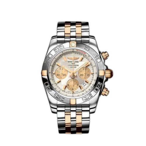 [IB011012/G687] Chronomat 44 Stainless Steel / Rose Gold / Cream