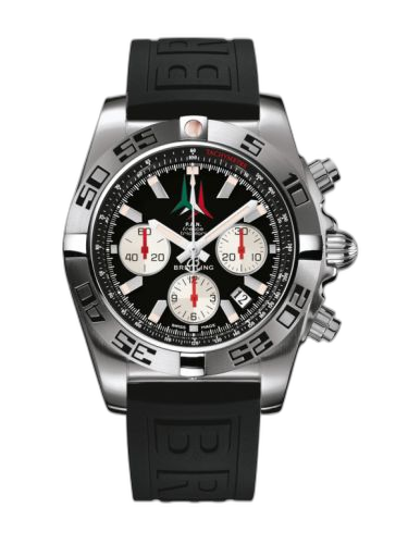 [AB01104D.BC62.153S] Chronomat 44 Stainless Steel / Frecce Tricolori / Rubber