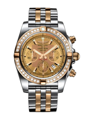 [CB011053.H548.375C] Chronomat 44 Stainless Steel / Rose Gold / Golden Sun Diamond / Bracelet