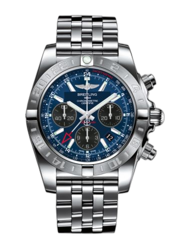 [AB042011.C852.375A] Chronomat 44 GMT Stainless Steel / Blackeye Blue / Bracelet