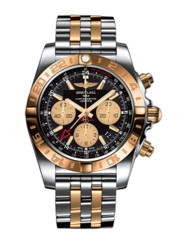 [CB042012.BB86.375C] Chronomat 44 GMT Stainless Steel / Rose Gold / Onyx Black / Bracelet