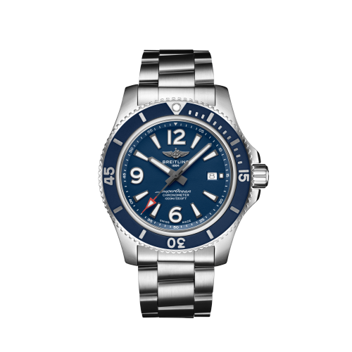 [A17367D81C1A1] Superocean 44 Stainless Steel / Blue / Bracelet
