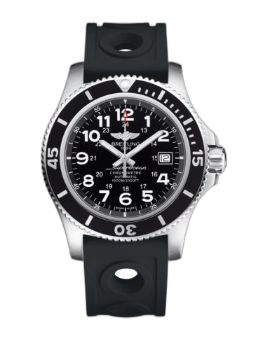 [A17392D7/BD68/227S/A20SS.1] Superocean II 44 Stainless Steel / Black / Volcano Black / Ocean Racer II / Pin