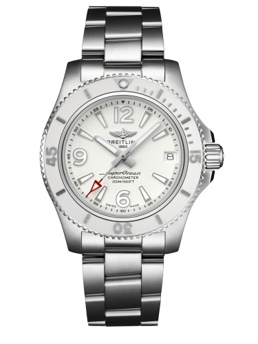 [A17316D21A1A1] Superocean 36 Stainless Steel / White / Bracelet