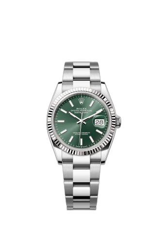 [126234-0052 (aka: M126234-0052)] Datejust 36 Stainless Steel / Fluted / Green / Oyster