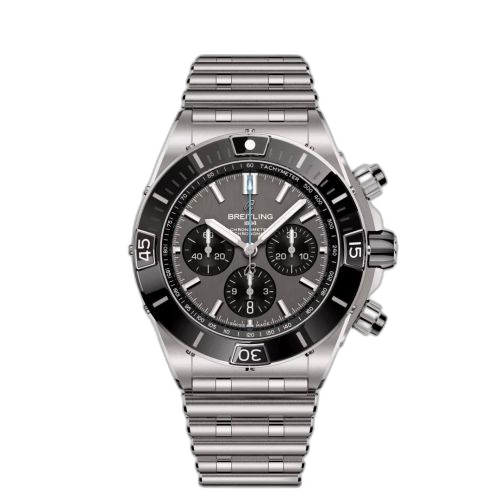 [EB0136251M1E1] Super Chronomat B01 44 Titanium / Grey / Rouleaux