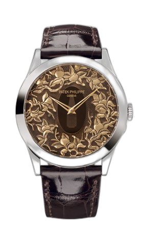 [5089G-125] Calatrava 5089 Tsuba – Oranges and Flowers