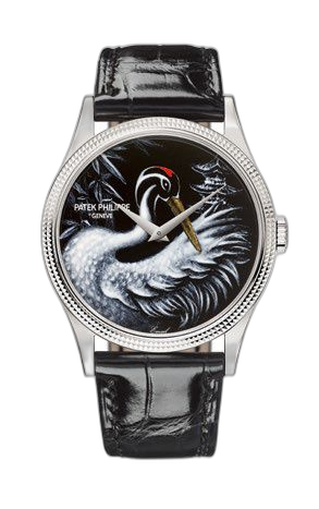 [5177G-033] Calatrava 5177 Red-Crowned Cranes