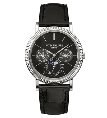 [5139G-010] Perpetual Calendar 5139 White Gold / Black