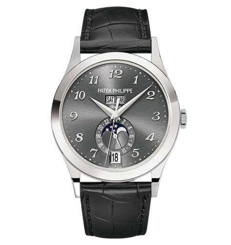 [5396G-014] Annual Calendar 5396 White Gold / Grey