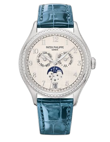 [4947G-010] Annual Calendar 4947 White Gold / Silver