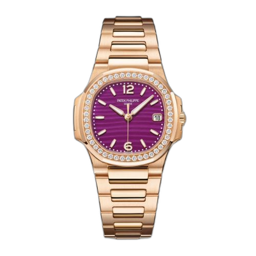 [010/1R-013] Nautilus 7010 Rose Gold - Diamond / Purple